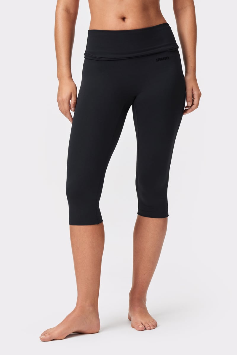 Soft Fold Over Capri Leggings