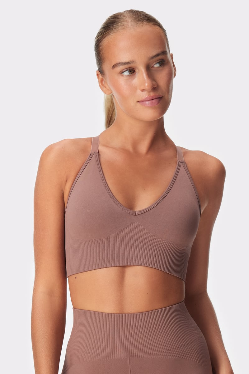 Seamless V-Neck Bra